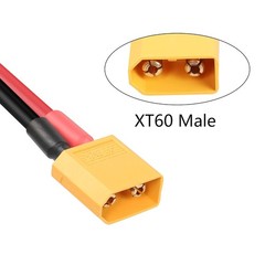 XT60 to O Ring Terminal Cable XT60 Male to O Ring Connector Cable with 1M 12AWG
