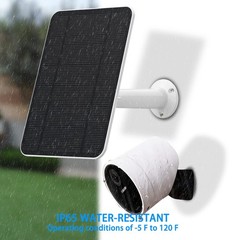 Solar Panel 4W Compatible with SimpliSafe Outdoor Camera Secure Wall Mount IP65
