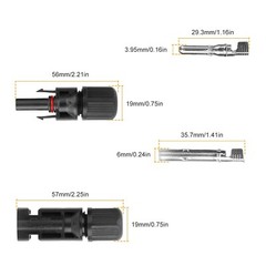 10/20 Pairs Male Female Wire Cable Connector Set 1000V Solar Panel Connectors