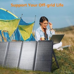 120W Solar Panel for Power Station – Foldable Solar Charger with MC4 Ports