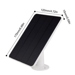 Solar Charger Compatible With Ring Video Doorbell 3 / 3 Plus / 4 Battery D YQQW