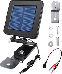 6V Solar Panel for Deer Feeder, Efficient Solar Panel Charger W/Adjustable Mount