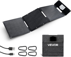 30W Foldable Solar Panel Charger, 16BB N-Type Monocrystalline Solar Panel 24% Ef