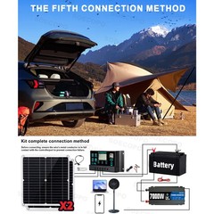 Complete 7000W Off-Grid Solar Kit 7000W Inverter 2pc 300W Solar Panel 110V/220V