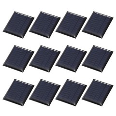 12Pcs 2V 0.12W 60mA Mini Solar Panels, Solar Photovoltaic Power Cells