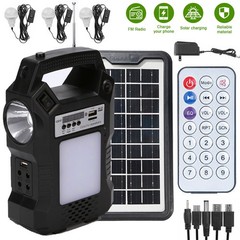 Emergency Solar Weather Radio 2000mAh Power Bank Charger Flash Light K7