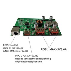 Portable Solar Voltage Regulator with Dual USB Charging Ports for Outdoor Use