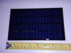 18 volt x 138 mA. Mini Solar Panel epoxy encapsulated virtually indestructible