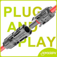 Weather-Resistant 33ft Solar Extension Cable with Fast Charging MC4 Connectors