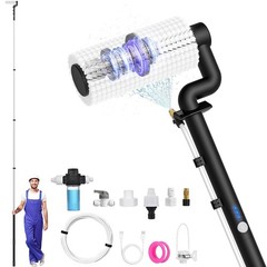 Electric Solar Panel Cleaning Kit 20FT Telescopic Water Fed