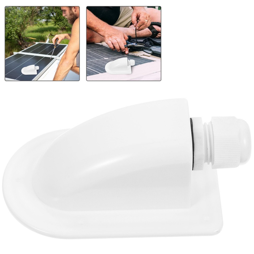 Solar Cable Entry Box Waterproof ABS Single Hole Cable Entry for RV Panels