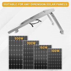 Adjustable Solar Panel Tilt Mount Brackets 26in for 100W-500W Solar Panels, Roof