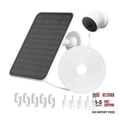 Solar Panel for Google Nest Cam (Battery) – Built-in 2000mAh Battery for
