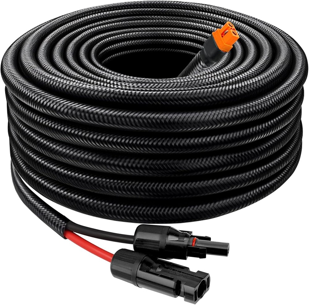 10AWG Solar Panel XT60i Extension Cable 15FT – Flame Retardant Adapter Connector