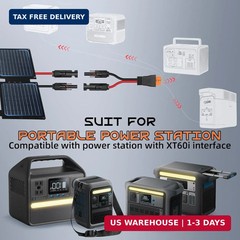 10FT 10AWG Solar to XT60i, 3 6 10 16 20 25FT Solar Panel Connector to XT60i-F Ad