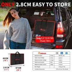 DOKIO 300W Foldable Solar Panel Solar Charger Outdoor Camping Power Bank
