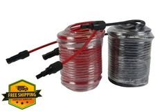TEMCo 10 AWG Solar Extension Cable 100ft Red Black