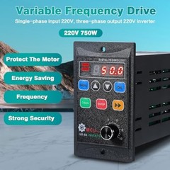 Single Phase 220V to Three Phase VFD Inverter 450W 750W 1.1kW Industrial Use