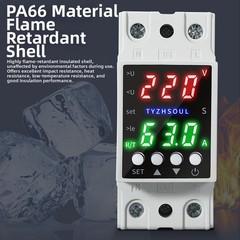 Automatic Voltage Protector with Dual LCD Display and Current Control Relay