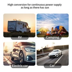Portable Solar Power Bank Set, 10 in 1 USB Fast Charging Cable Included