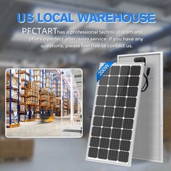PFCTART 200w watt 12v Monocrystalline Solar Panel RV Camping Home Off Grid