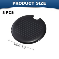 8Pcs 0.5V 0.13W 260mA Round Solar Panels, Solar Photovoltaic Power Cells
