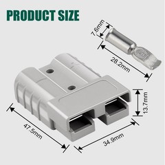 MOOKEERF 20PCS 50A Battery Quick Connect/Disconnect Kit 10-12 AWG,50 Amp 600V…