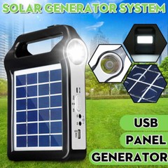 Solar Generator Panel Power Bank Outlet Camping Emergency Portable Power Station