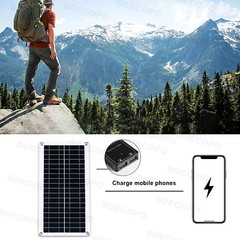 7000W Solar Kit 12V 110V Inverter Battery ChargerLighting/Camping 200W PanelJY