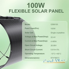200W Solar Panel kit 12V Charge RV Camping Off-Grid with 1000W Car Inverter Home