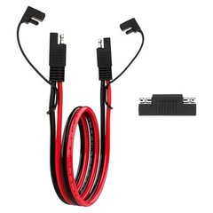 SAE 10AWG Extension Cable 1FT for Solar Panel RV Battery Automotive Marine,2 PCS