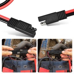 2-Pack 2 Pin Quick Disconnect Polarized Wire Harness, 1FT 10AWG SAE Connector…