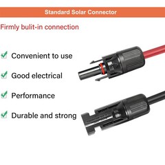 10 AWG 40 FT Solar Panel Extension Cable w/ Female / Male Connectors & Spanners