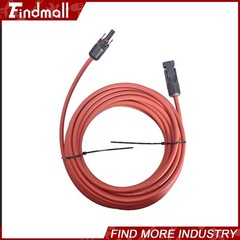Findmall 1 Pair 10AWG 25 Feet Solar Panel Extension Cable Wire Connector