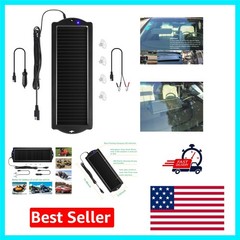 12V Solar Battery Charger & Maintainer with LED Indicator – Eco-Friendly