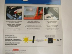 Coleman 58012 2 Watt 2W Solar Panel Battery Maintainer For Charger