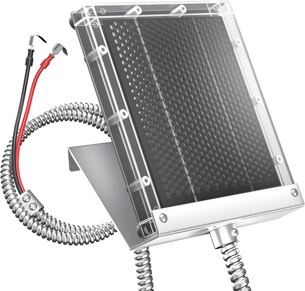 12V Solar Panel for Deer Feeder: 1.7W Waterproof Solar Battery Charger with Moun