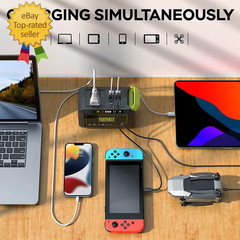 Portable Power Station 88Wh Camping Lithium Battery Solar Generator Fast Chargin