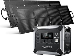 Portable Power Station 300W 256Wh Solar Generator W/ 110V Pure Sine Wave AC