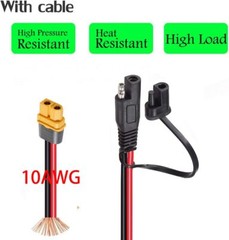 SAE to XT60 Connector Cable – 2FT with 15A Fuse for Solar Generators