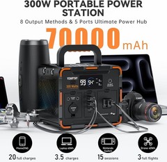 Emergency Power Supply 300W Solar Generator//