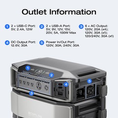 EcoFlow DELTA Pro Ultra Power Station Smart Extra Battery, Certified Refurbished