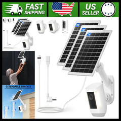 7W Solar Charger & Wall Mount for Ring Spotlight/Stick Up Cam 3-Pack