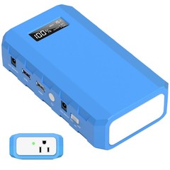Portable Power Station with AC Outlet, 65W/110V External Battery Pack 24000mA