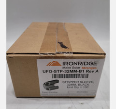 Ironridge UFO-STP-32mm-B1 Rev A Stopper Sleeves Black 32mm