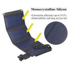 100W USB Solar Panel Kit Folding Power Bank Outdoor Camping Hiking Phone Charger