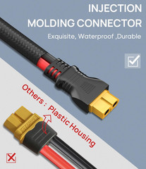12Awg-25Ft Advanced Solar to XT60 Charging Cable,Redesign Solar Panel Connector