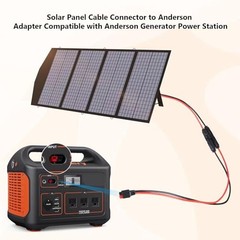10AWG Solar Connector to Anderson Adapter Cable, Solar Panel to Anderson 2 FT