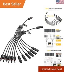 High-Performance Solar Connector Kit – 39.4” Cables for Ultimate Flexibility