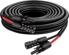 6FT Protected Solar Panel Cable 8AWG – Flame-Retardant, Weather Resistant Design